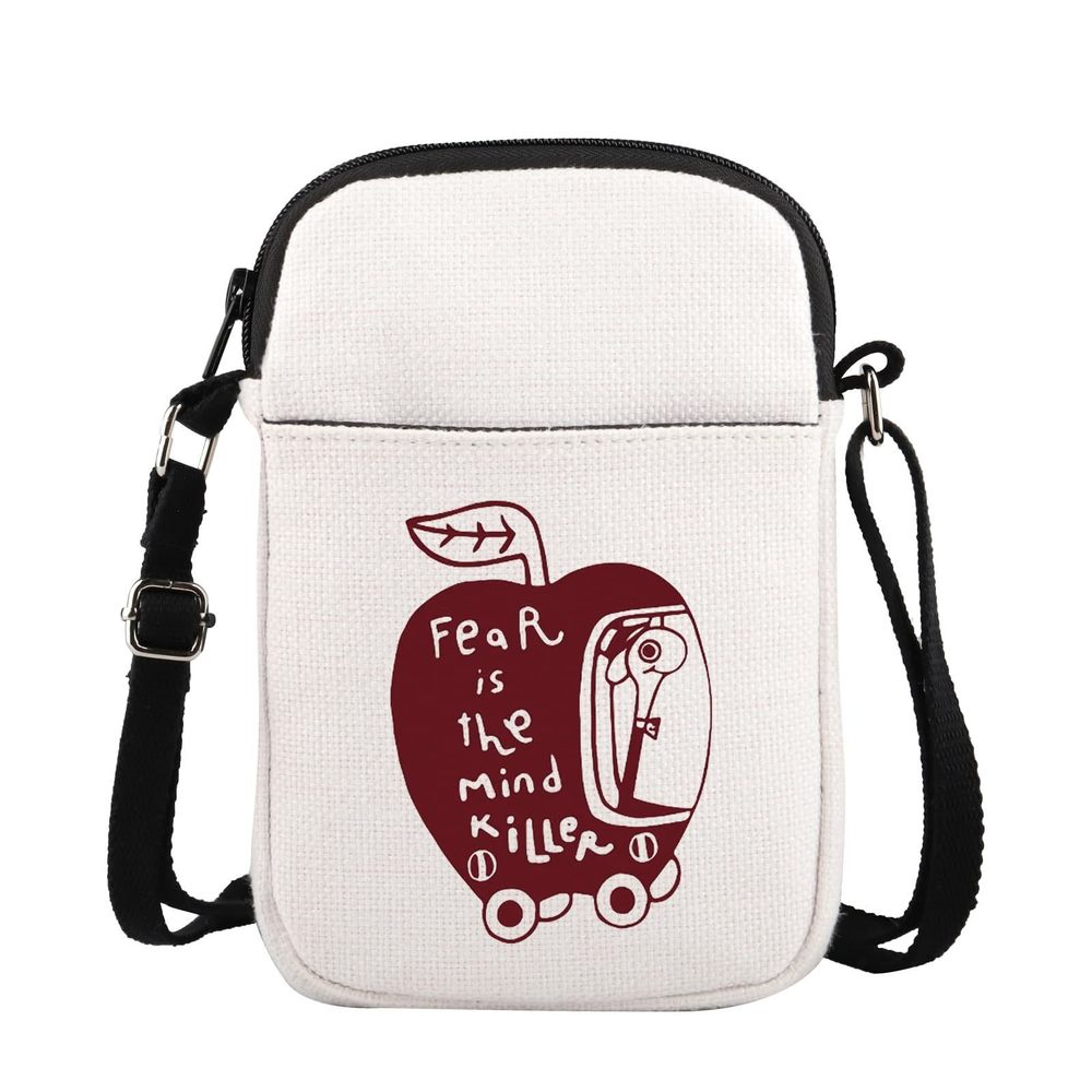Fear Is The Mind Killer Crossbody Bag Funny Worm Gift Mental Health Zier :o)